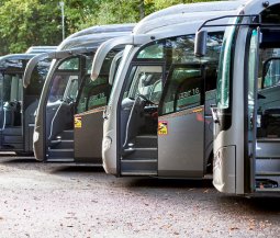 Row of coaches